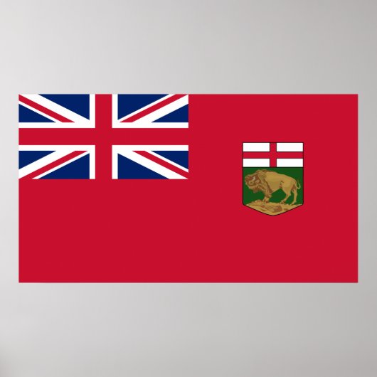 Vlag van Manitoba Poster (Voorkant)