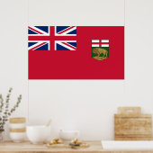 Vlag van Manitoba Poster (Keuken)