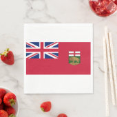 Vlag van Manitoba Servet (Insitu)