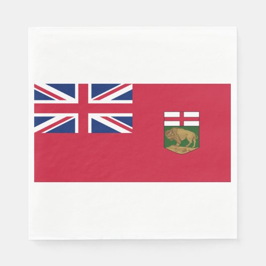 Vlag van Manitoba Servet (Voorkant)