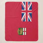 Vlag van Manitoba Sherpa Deken (Voorkant)