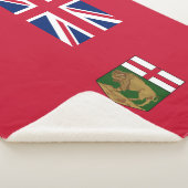 Vlag van Manitoba Sherpa Deken (3/4)