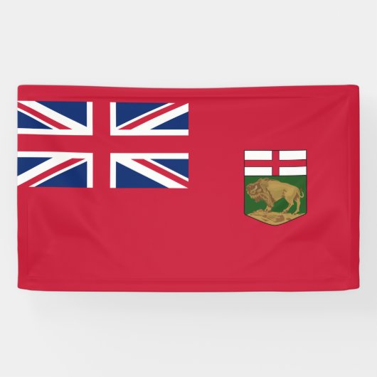 Vlag van Manitoba Spandoek (Horizontaal)