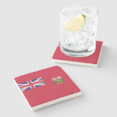 Vlag van Manitoba Stenen Onderzetter (Zijkant)