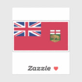 Vlag van Manitoba Sticker (Vel)