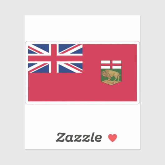 Vlag van Manitoba Sticker (Vel)