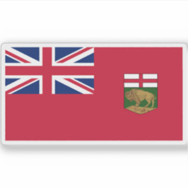 Vlag van Manitoba Sticker