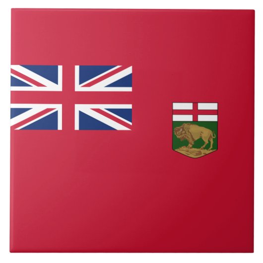 Vlag van Manitoba Tegeltje (Voorkant)