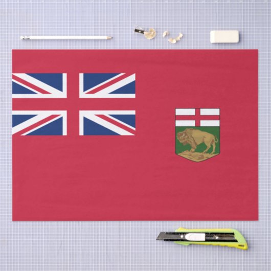 Vlag van Manitoba Tissuepapier (Craft)