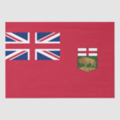 Vlag van Manitoba Tissuepapier (Voorkant)