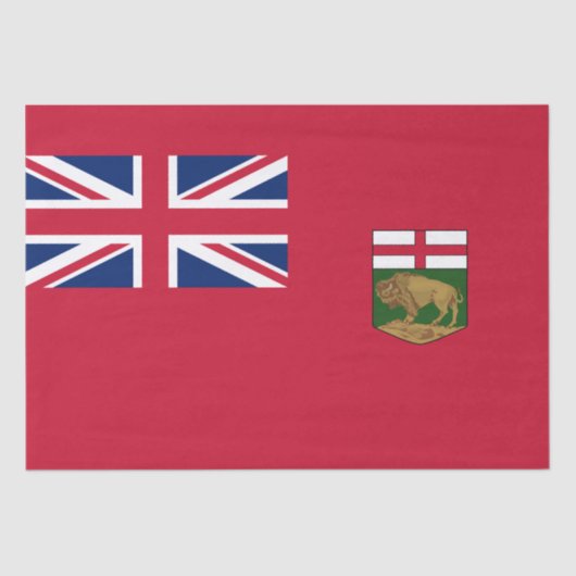 Vlag van Manitoba Tissuepapier (Voorkant)