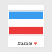 Vlag van Mannheim, Duitsland Sticker (Vel)