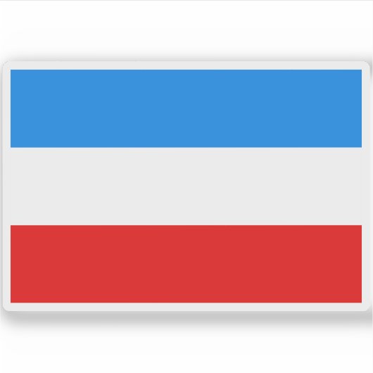 Vlag van Mannheim, Duitsland Sticker (Voorkant)