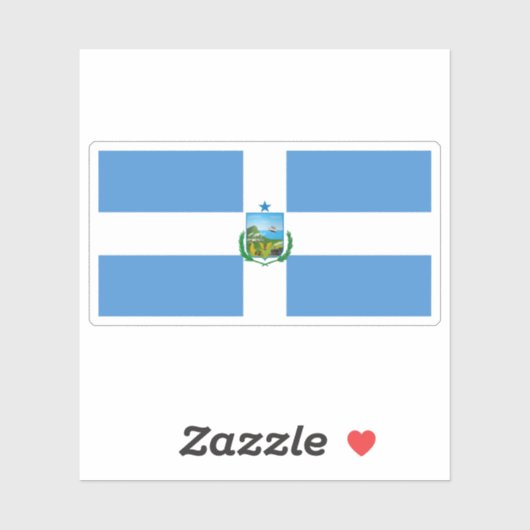 Vlag van Manta, Ecuador Sticker (Vel)