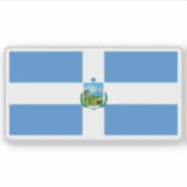 Vlag van Manta, Ecuador Sticker (Voorkant)