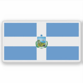 Vlag van Manta, Ecuador Sticker