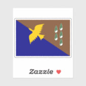 Vlag van Manus eilandbewoners, Melanesië, Oceanië Sticker (Vel)