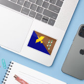 Vlag van Manus eilandbewoners, Melanesië, Oceanië Sticker (Laptop met iPhone)