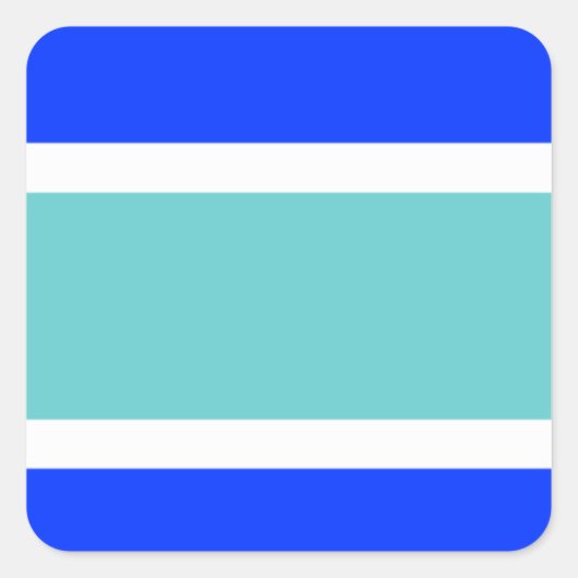 Vlag van Marbella Vierkante Sticker (Voorkant)