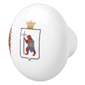 Vlag van Mari El Keramische Knop (Rechts)