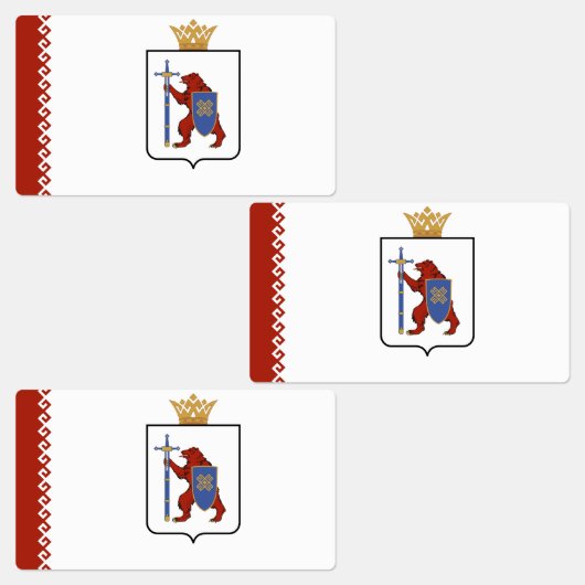 Vlag van Mari El Labels (Groep)