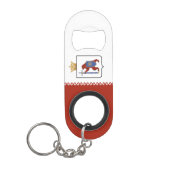 Vlag van Mari El Mini Flessenopener (Voorkant)