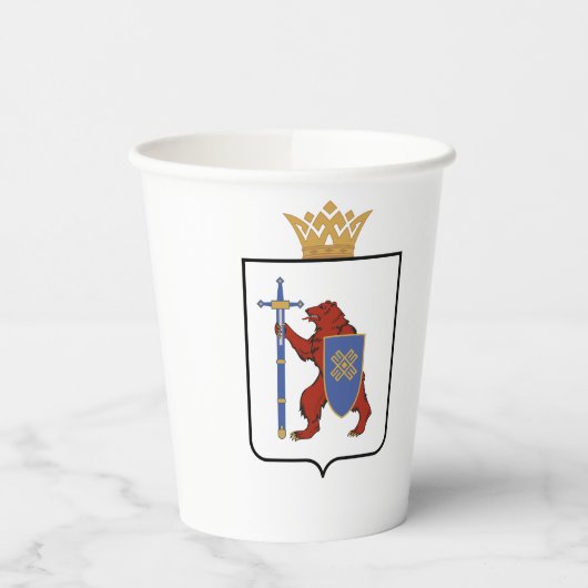 Vlag van Mari El Papieren Bekers (Links)