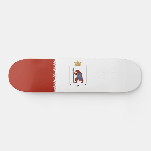 Vlag van Mari El Persoonlijk Skateboard (Horizontaal)