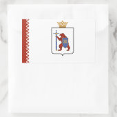 Vlag van Mari El Rechthoekige Sticker (Tas)
