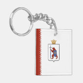Vlag van Mari El Sleutelhanger (Voorkant Links)