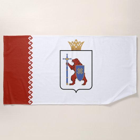 Vlag van Mari El Strandlaken (Voorkant)