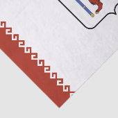 Vlag van Mari El Tissuepapier (Detail)