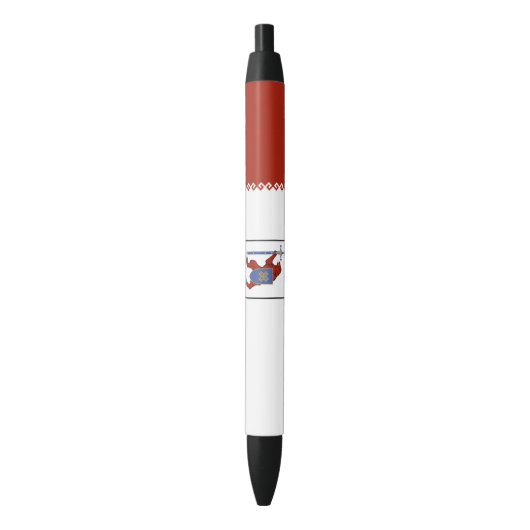 Vlag van Mari El Zwarte Inkt Pen (Voorkant Verticaal)