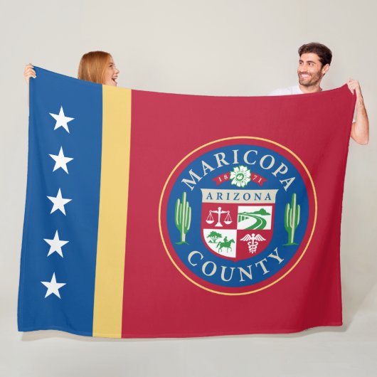Vlag van Maricopa County (Arizona) Fleece Deken (In situ)