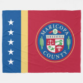 Vlag van Maricopa County (Arizona) Fleece Deken (Voorkant (Horizontaal))