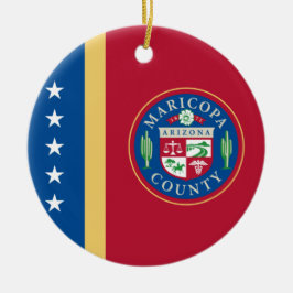 Vlag van Maricopa County (Arizona) Keramisch Ornament
