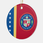 Vlag van Maricopa County (Arizona) Keramisch Ornament (Links)