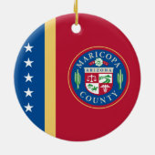 Vlag van Maricopa County (Arizona) Keramisch Ornament (Achterkant)