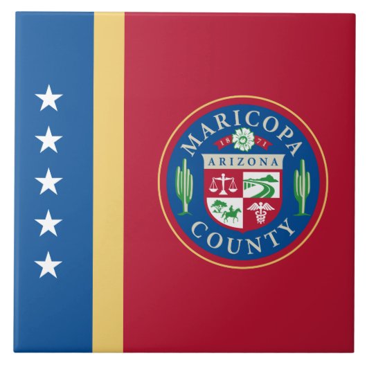 Vlag van Maricopa County (Arizona) Tegeltje (Voorkant)