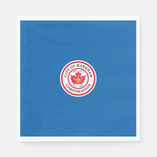Vlag van Markham (Ontario, Canada) Servet (Voorkant)