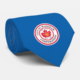 Vlag van Markham (Ontario, Canada) Stropdas