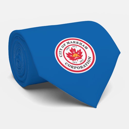 Vlag van Markham (Ontario, Canada) Stropdas (Opgerold)