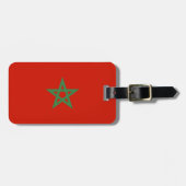 Vlag van Marokko Bagagelabel (Voorkant horizontaal)