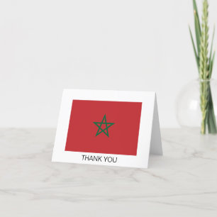 Vlag van Marokko Bedankkaart