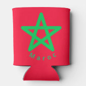 Vlag van Marokko Blikjeskoeler (Achterkant)