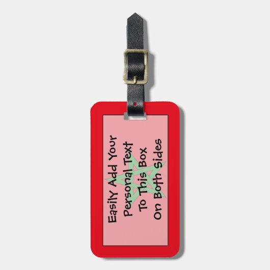 Vlag van Marokko Easy ID Personal Bagagelabel (Voorkant verticaal)