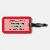 Vlag van Marokko Easy ID Personal Bagagelabel (Achterkant horizontaal)