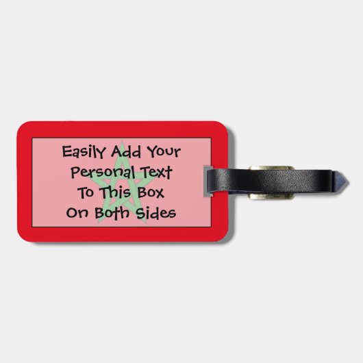 Vlag van Marokko Easy ID Personal Bagagelabel (Achterkant horizontaal)