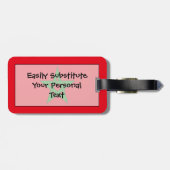 Vlag van Marokko Easy ID Personal Bagagelabel (Achterkant horizontaal)