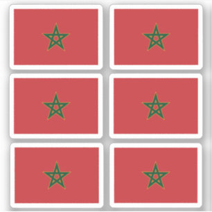 Vlag van Marokko - een collectie Sticker
